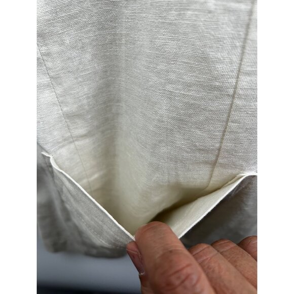 ANDREW FEZZA Men’s‎ Coastal Casual Summerwear Cream Linen Blend Blazer XL - Picture 10 of 11